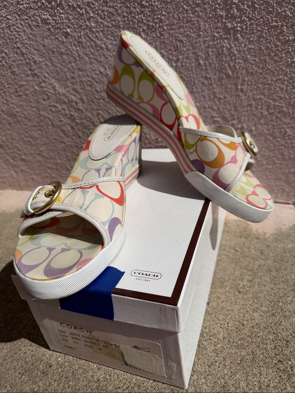 Coach Perry wedges size 9B